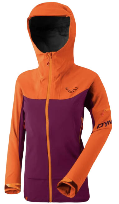 Dynafit Beast Hybrid women's ski jacket (purple orange)